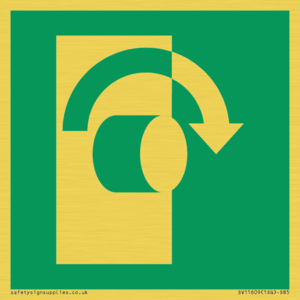 SV11609: E019 safe condition turn clockwise to open