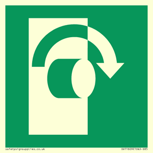 SV11609: E019 safe condition turn clockwise to open