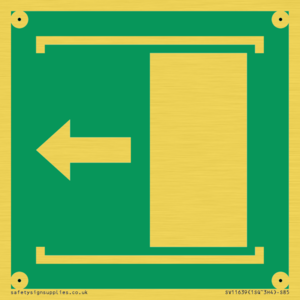 SV11639: E034 safe condition door slides left to open