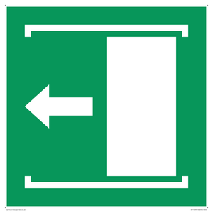 SV11639: E034 safe condition door slides left to open
