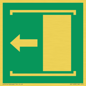 SV11639: E034 safe condition door slides left to open