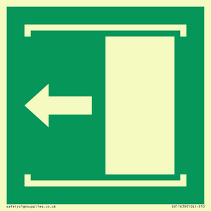 SV11639: E034 safe condition door slides left to open
