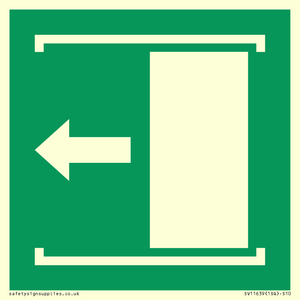 SV11639: E034 safe condition door slides left to open