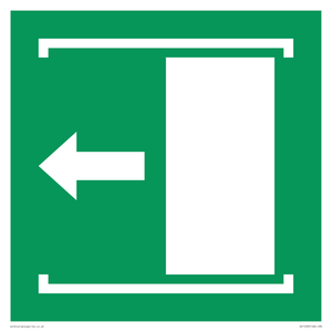 SV11639: E034 safe condition door slides left to open