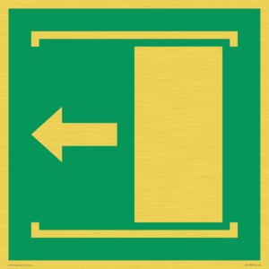 SV11639: E034 safe condition door slides left to open