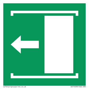 SV11639: E034 safe condition door slides left to open