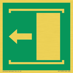 SV11639: E034 safe condition door slides left to open