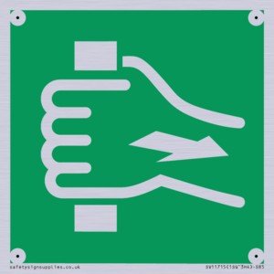SV11715: E904 safe condition pull bar to open