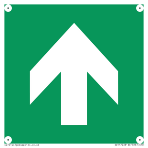 SV11723: E907 Safe condition: Up / forwards arrow (90 deg supplimentary)