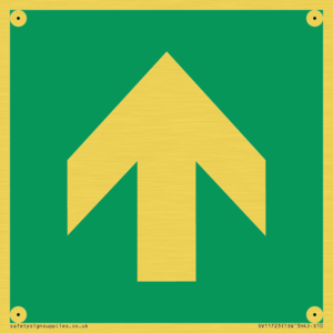 SV11723: E907 Safe condition: Up / forwards arrow (90 deg supplimentary)