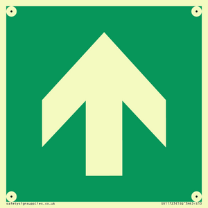 SV11723: E907 Safe condition: Up / forwards arrow (90 deg supplimentary)