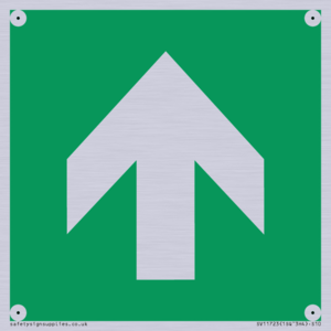 SV11723: E907 Safe condition: Up / forwards arrow (90 deg supplimentary)