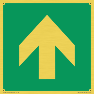 SV11723: E907 Safe condition: Up / forwards arrow (90 deg supplimentary)