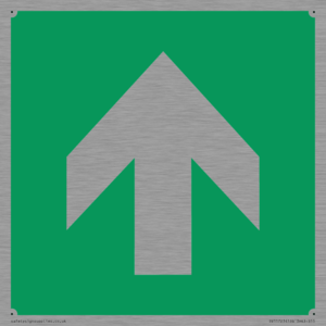 SV11723: E907 Safe condition: Up / forwards arrow (90 deg supplimentary)