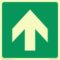 SV11723: E907 Safe condition: Up / forwards arrow (90 deg supplimentary)