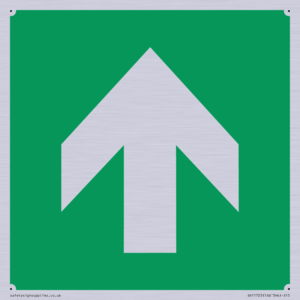 SV11723: E907 Safe condition: Up / forwards arrow (90 deg supplimentary)