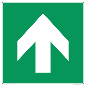 SV11723: E907 Safe condition: Up / forwards arrow (90 deg supplimentary)