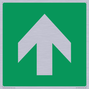 SV11723: E907 Safe condition: Up / forwards arrow (90 deg supplimentary)