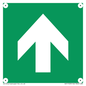 SV11723: E907 Safe condition: Up / forwards arrow (90 deg supplimentary)