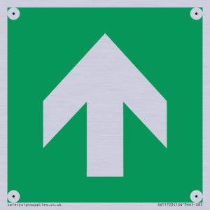 SV11723: E907 Safe condition: Up / forwards arrow (90 deg supplimentary)
