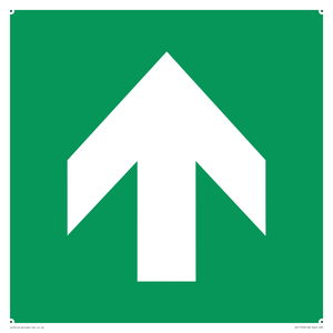 SV11723: E907 Safe condition: Up / forwards arrow (90 deg supplimentary)
