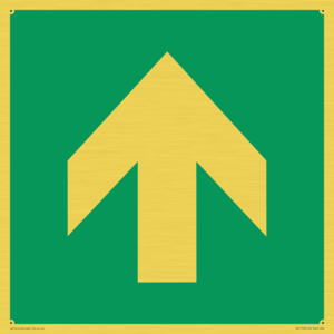 SV11723: E907 Safe condition: Up / forwards arrow (90 deg supplimentary)
