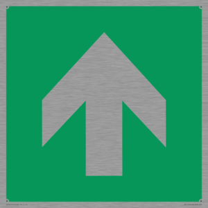 SV11723: E907 Safe condition: Up / forwards arrow (90 deg supplimentary)