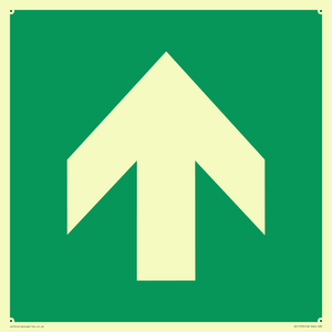 SV11723: E907 Safe condition: Up / forwards arrow (90 deg supplimentary)