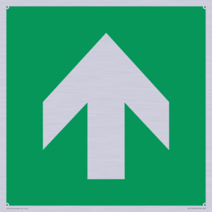 SV11723: E907 Safe condition: Up / forwards arrow (90 deg supplimentary)