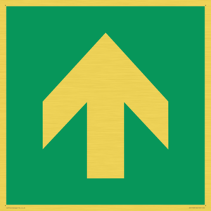 SV11723: E907 Safe condition: Up / forwards arrow (90 deg supplimentary)
