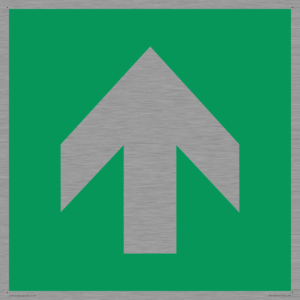 SV11723: E907 Safe condition: Up / forwards arrow (90 deg supplimentary)