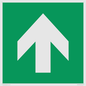 SV11723: E907 Safe condition: Up / forwards arrow (90 deg supplimentary)