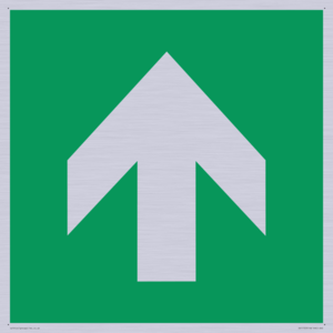 SV11723: E907 Safe condition: Up / forwards arrow (90 deg supplimentary)