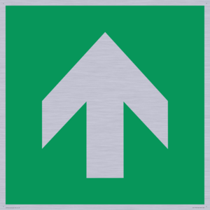SV11723: E907 Safe condition: Up / forwards arrow (90 deg supplimentary)