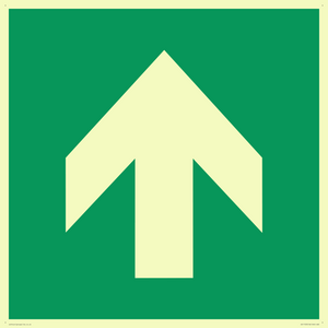 SV11723: E907 Safe condition: Up / forwards arrow (90 deg supplimentary)