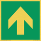 SV11723: E907 Safe condition: Up / forwards arrow (90 deg supplimentary)
