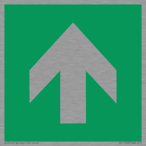 SV11723: E907 Safe condition: Up / forwards arrow (90 deg supplimentary)