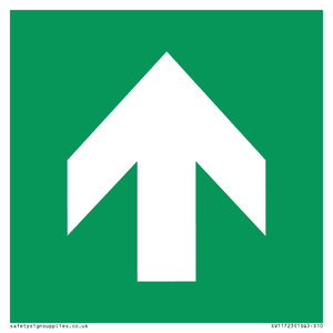 SV11723: E907 Safe condition: Up / forwards arrow (90 deg supplimentary)