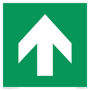 SV11723: E907 Safe condition: Up / forwards arrow (90 deg supplimentary)