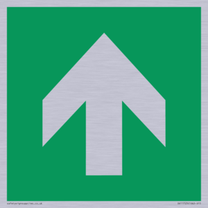 SV11723: E907 Safe condition: Up / forwards arrow (90 deg supplimentary)