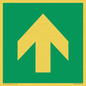 SV11723: E907 Safe condition: Up / forwards arrow (90 deg supplimentary)