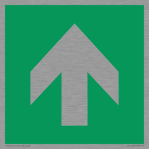 SV11723: E907 Safe condition: Up / forwards arrow (90 deg supplimentary)