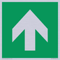 SV11723: E907 Safe condition: Up / forwards arrow (90 deg supplimentary)