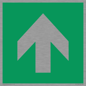 SV11723: E907 Safe condition: Up / forwards arrow (90 deg supplimentary)