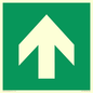 SV11723: E907 Safe condition: Up / forwards arrow (90 deg supplimentary)