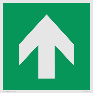 SV11723: E907 Safe condition: Up / forwards arrow (90 deg supplimentary)