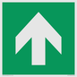SV11723: E907 Safe condition: Up / forwards arrow (90 deg supplimentary)