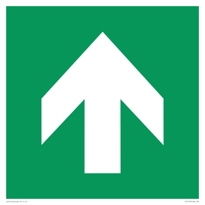SV11723: E907 Safe condition: Up / forwards arrow (90 deg supplimentary)