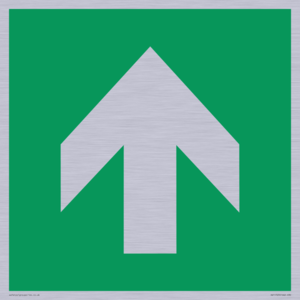SV11723: E907 Safe condition: Up / forwards arrow (90 deg supplimentary)