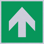 SV11723: E907 Safe condition: Up / forwards arrow (90 deg supplimentary)